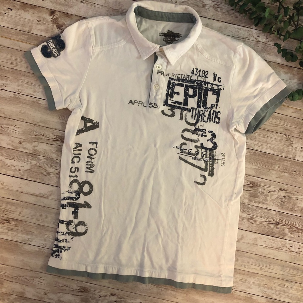 Epic threads boys polo shirt M
